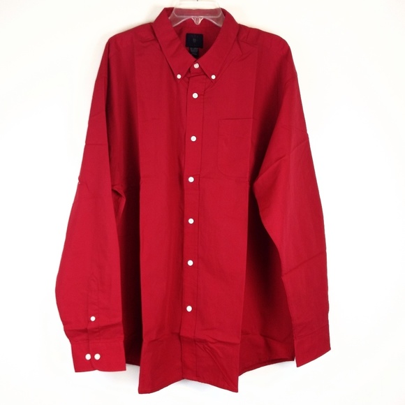 NWOT Ivy Crew Button Down Shirt Red Size XL - Picture 3 of 4